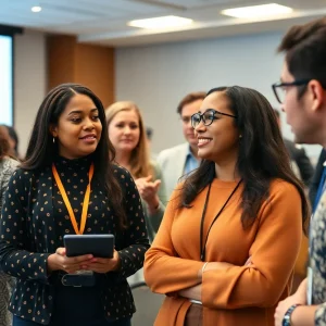 Educators collaborating on AI in education at the summit