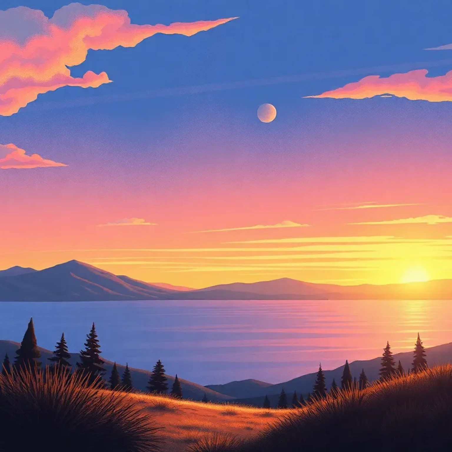 A peaceful California landscape symbolizing justice and closure.