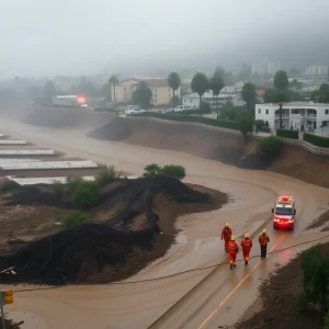 Heavy rains causing mudslides in Los Angeles