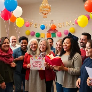 Community members celebrate the 70th anniversary of the National Giving Alliance.