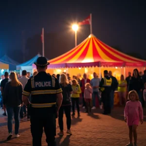 Emergency response at Anaheim carnival after a stabbing incident.