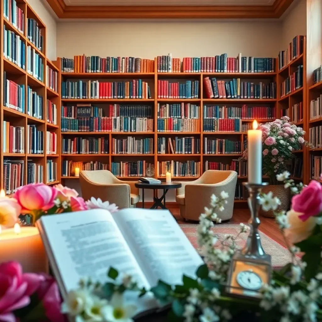 A beautiful library space in memory of a beloved librarian.