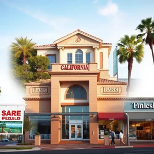 Collage of California's business landscape featuring restaurants, tech innovations, and community events.