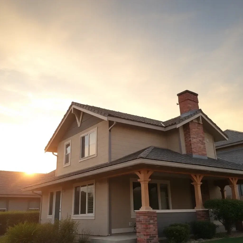 California home undergoing earthquake retrofitting with visible anchor bolts.