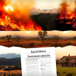 Wildfire damage in California affecting insurance rates