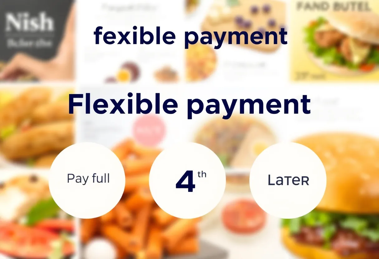 Graphic representation of flexible payment options for DoorDash