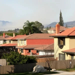 Burned homes in Altadena after the Eaton Fire