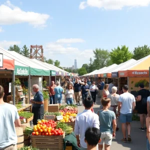 Outdoor exhibition at Natural Products Expo West in Anaheim