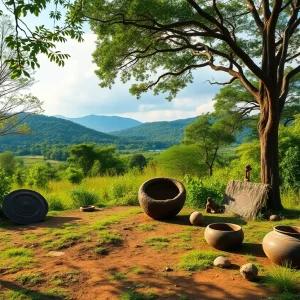 Lush greenery of Puvungna land symbolizing Indigenous heritage