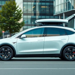 Tesla vehicle for employee transportation