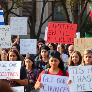 Protests at University of California campuses regarding antisemitism claims