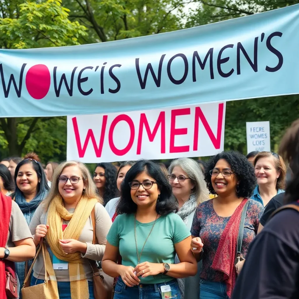 Women celebrating Women's History Month in Orange County