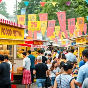 Food trucks at WonderCon 2023 serving a variety of cuisines