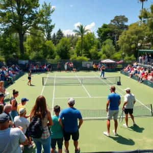 Boise State Broncos celebrate their tennis victory against San Diego State Aztecs.