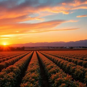 California agricultural landscape representing trade importance