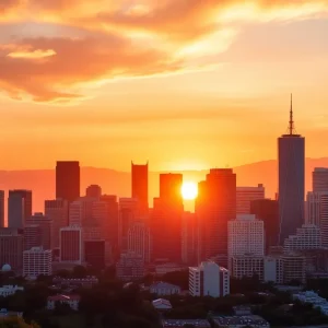 An overview of California highlighting economic sectors.