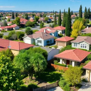 Diverse homes in a California neighborhood representing the real estate market