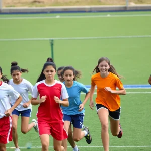 Young athletes representing inclusivity in sports