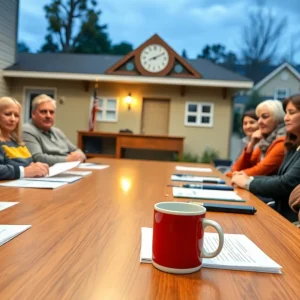 City council meeting discussing housing development issues in East Missoula.