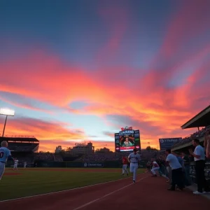 CSU Bakersfield Roadrunners celebrating after a comeback at Bohl Diamond.