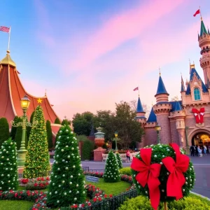 Festively decorated Disneyland ready for its 70th anniversary celebration