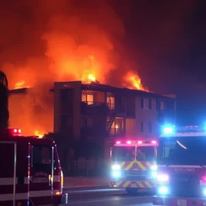 Firefighters battling flames at Miracle Terrace senior apartment complex in Anaheim