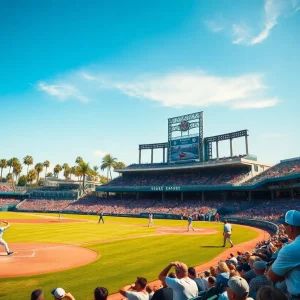 San Diego State Aztecs baseball players in action during a game