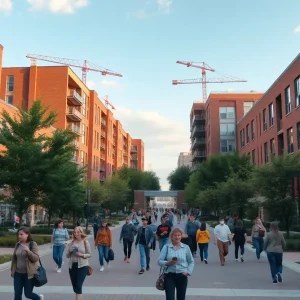 Overview of the SDSU Evolve Project construction area