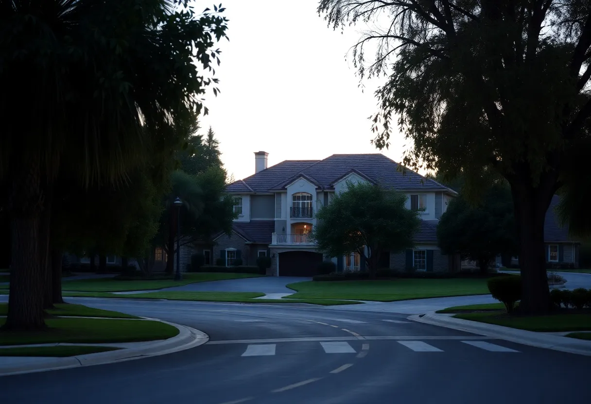 Upscale home in Anaheim Hills, neighborhood scene