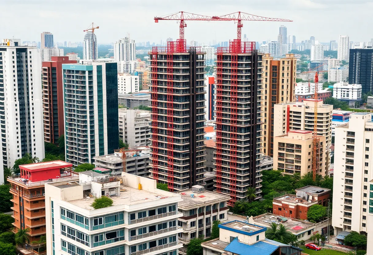 Cityscape of Bengaluru showcasing real estate activity