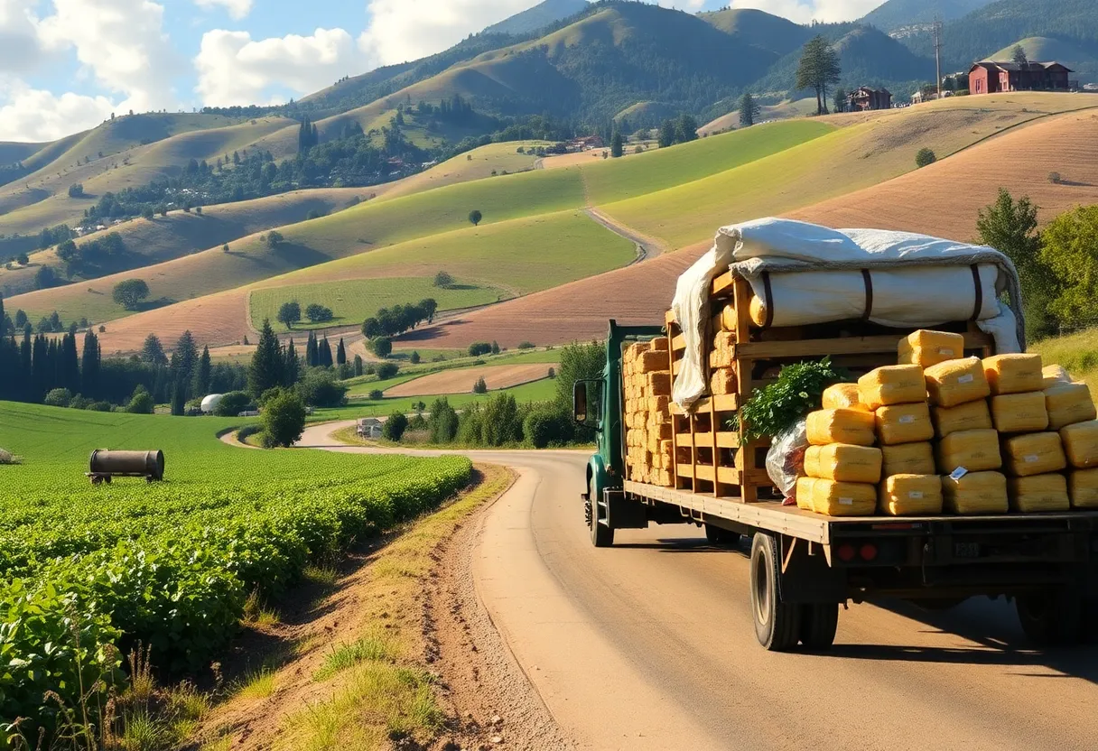 California agriculture showcasing its economic strength amidst tariff concerns.