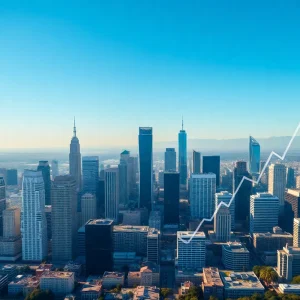 Aerial view of California's skyline showcasing technology and finance hubs.