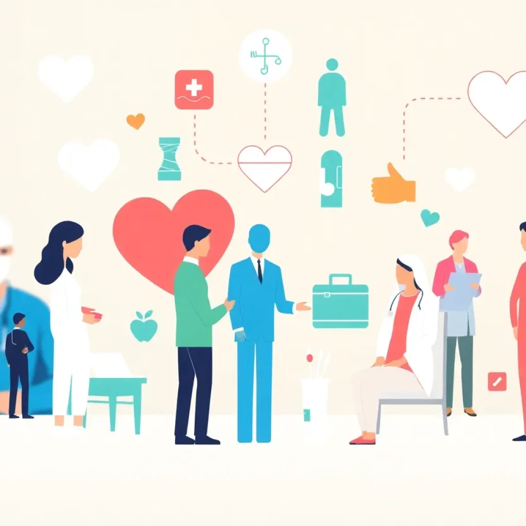 Conceptual image of California health care system