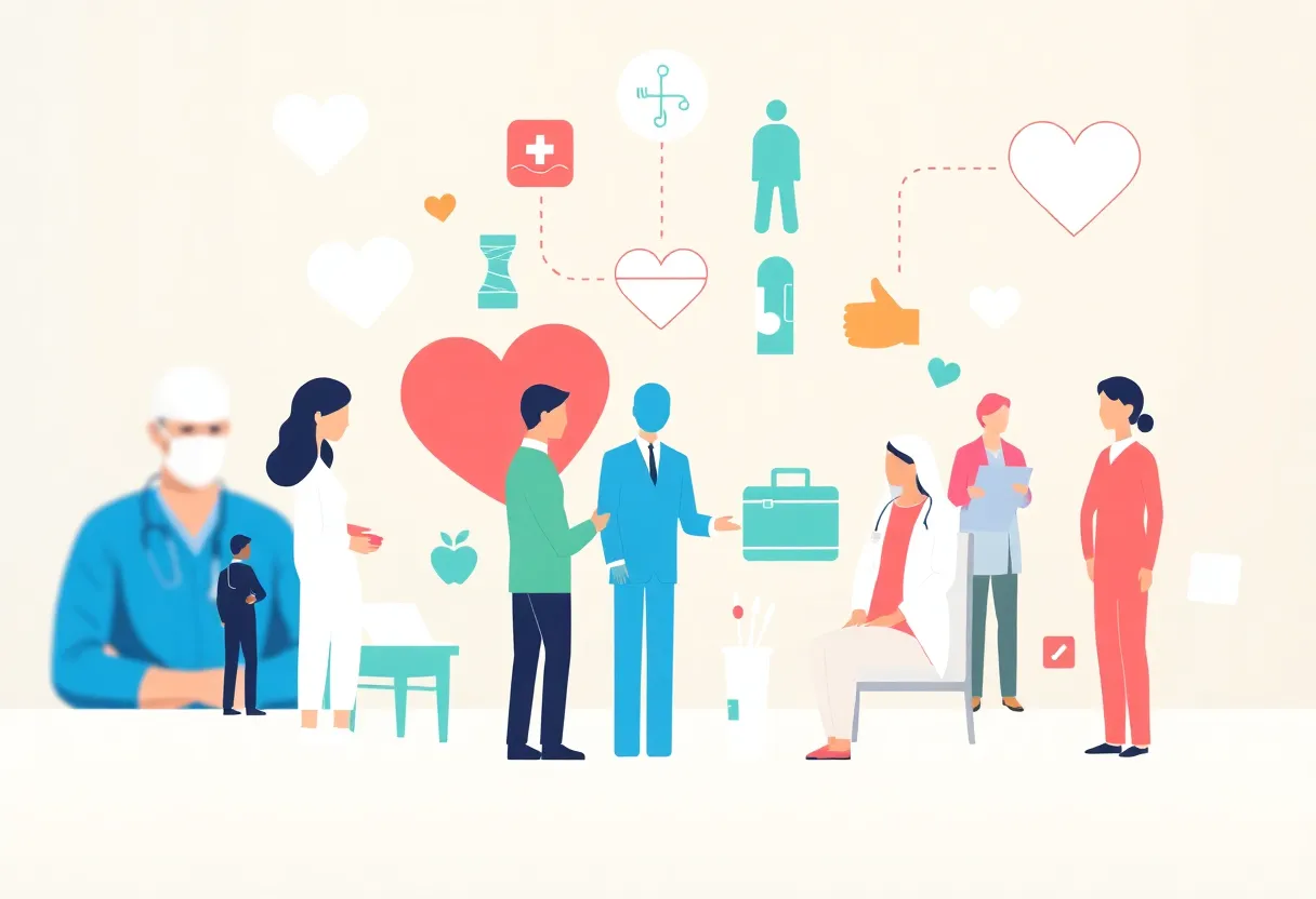 Conceptual image of California health care system