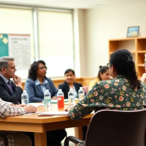 Chadron Public Schools Board discussing collaboration and initiatives