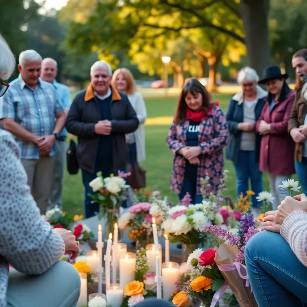Community members gathered to honor two residents.