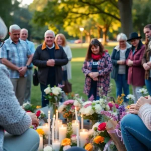 Community members gathered to honor two residents.