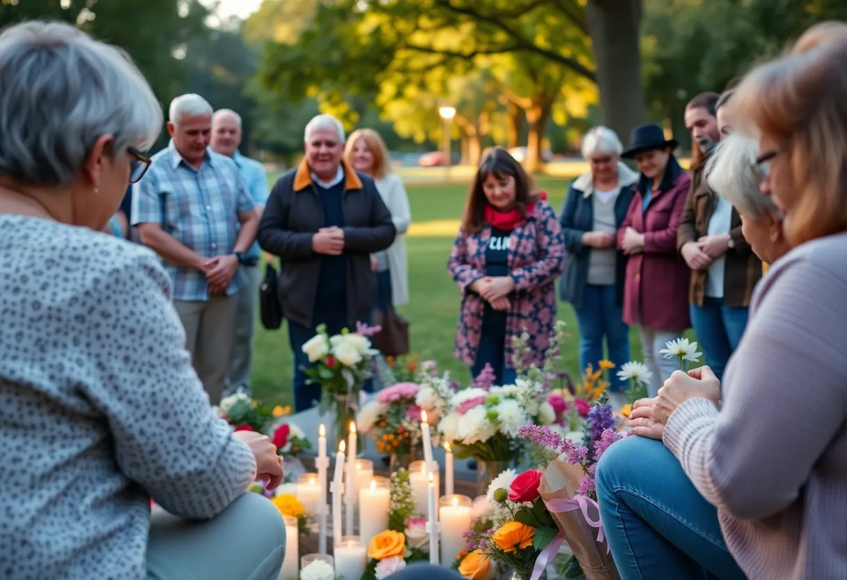 Community members gathered to honor two residents.