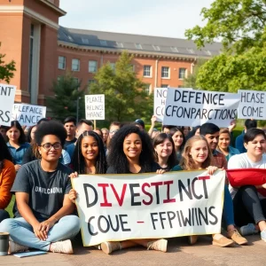 CSU students participating in a hunger strike for Gaza divestment.