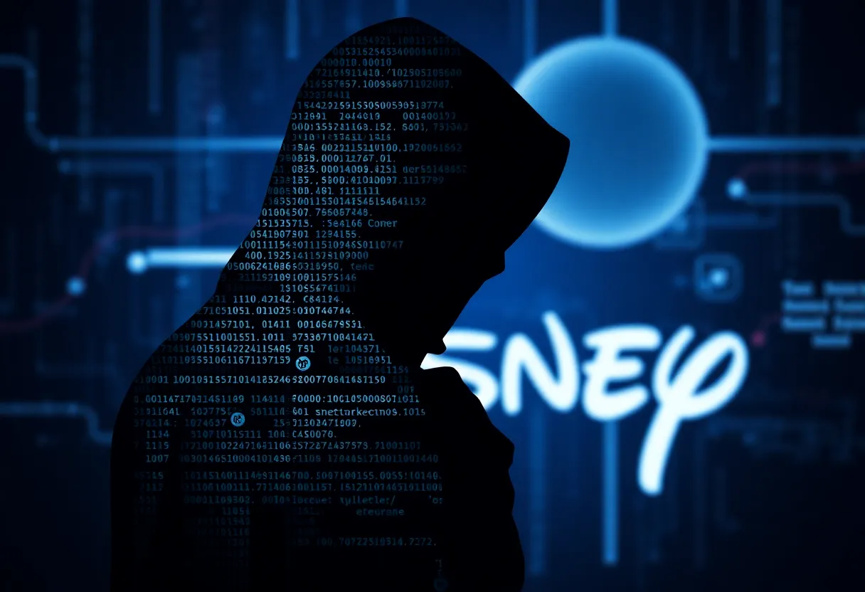 Conceptual illustration of cybersecurity threats in the digital age.
