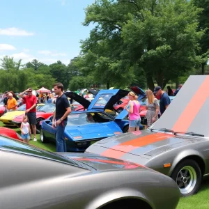 Collection of Pantera vehicles at the car show in Anaheim