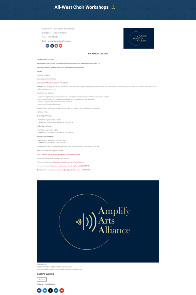 Submit Your Press Release Submit Your Press Release