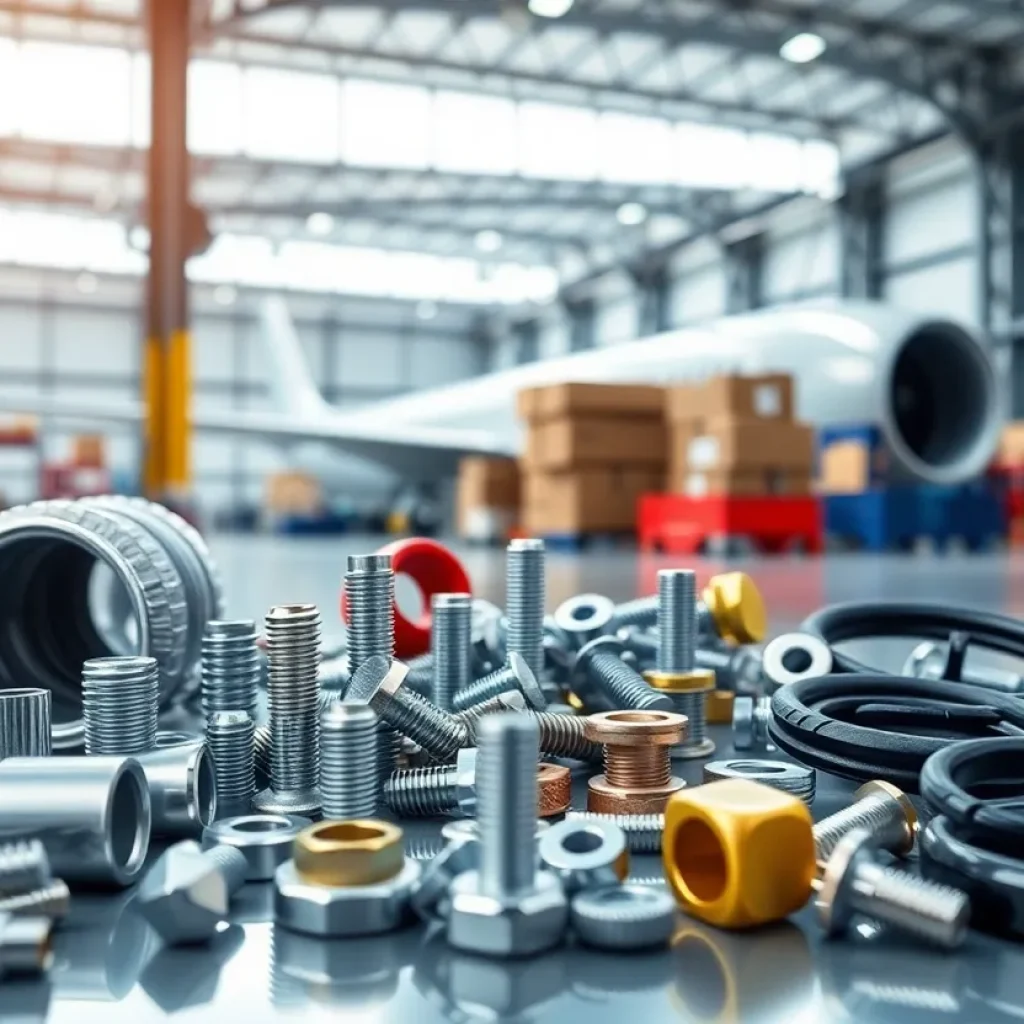 Aerospace hardware components and distribution center