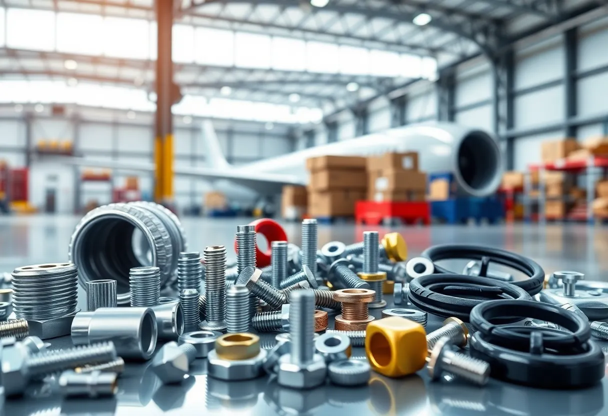 Aerospace hardware components and distribution center