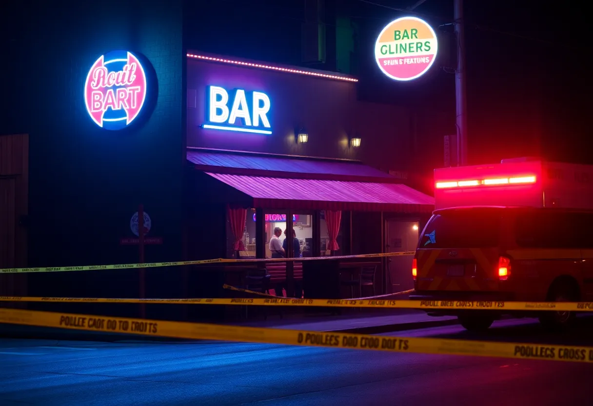Scene of a bar shooting in Anaheim with police presence