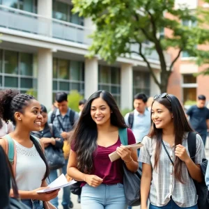 Diverse students participating in academic activities at Cal State LA