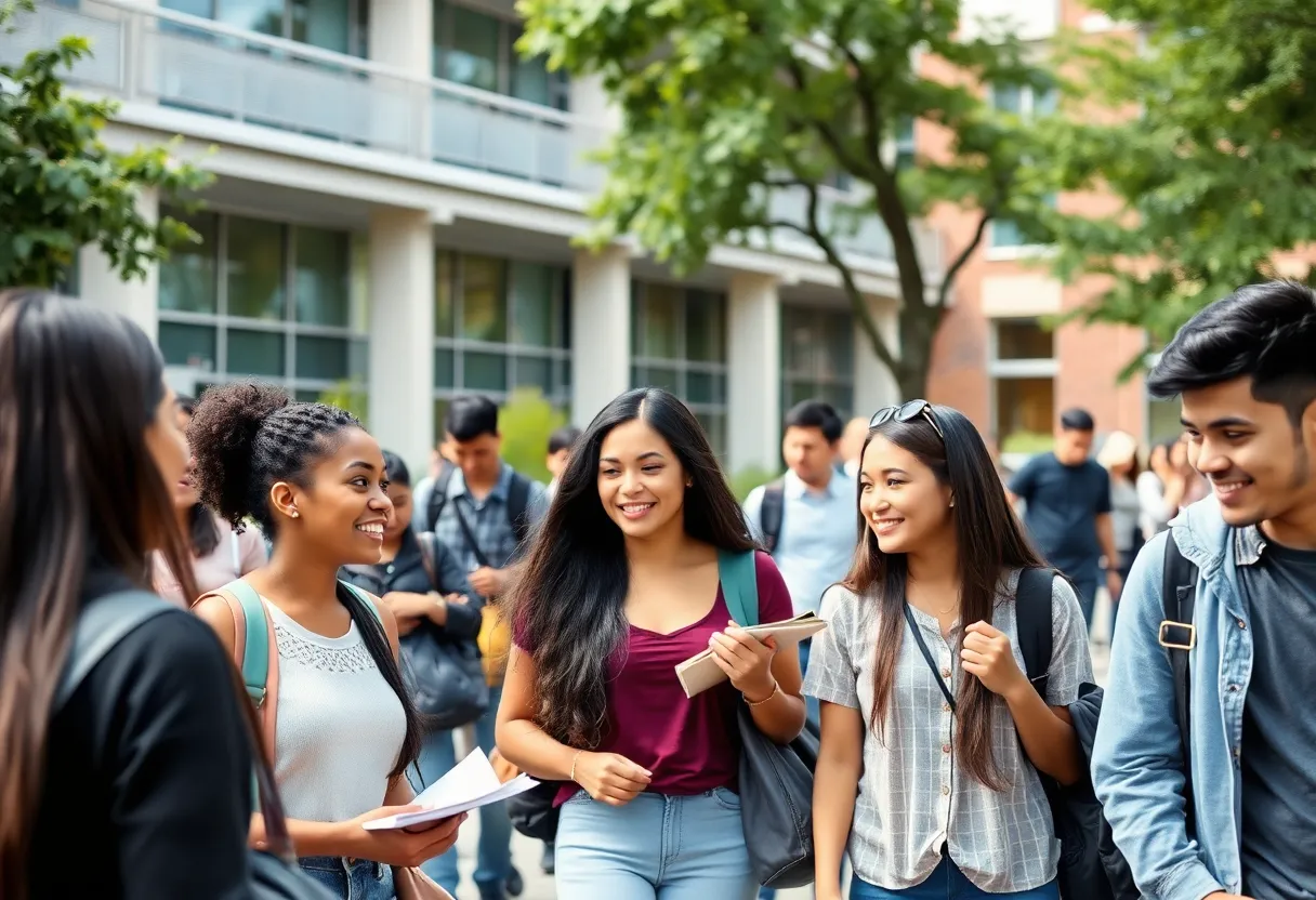 Diverse students participating in academic activities at Cal State LA