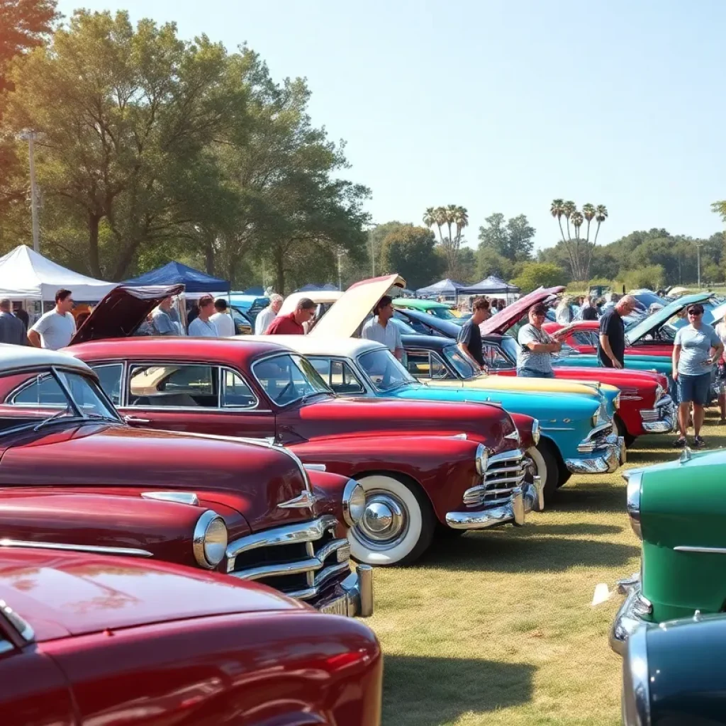 Classic cars displayed at Canyon Cruise Car Show