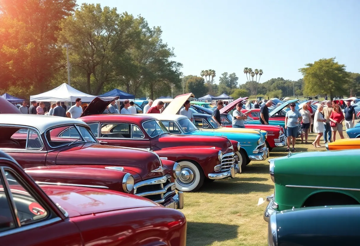Classic cars displayed at Canyon Cruise Car Show
