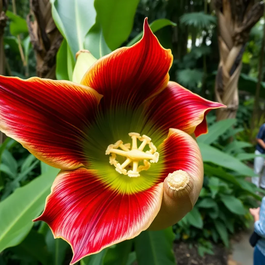 Blooming corpse flower Phil at California State University Long Beach